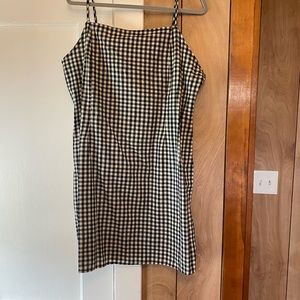Gingham print dress